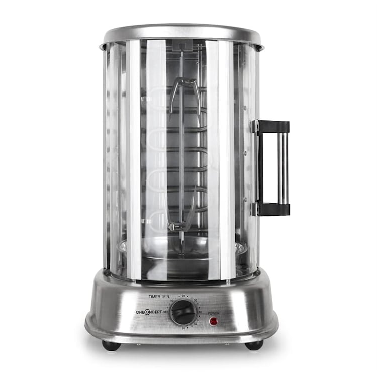 Kebap Master Pro Verticale Grill 1500W roestvrij staal incl. spiesset