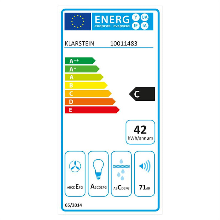 UW60SF Dunstabzugshaube Edelstahl 60 cm 205 m³/h Abzug Unterbau Abluft LED-Kochfeldbeleuchtung