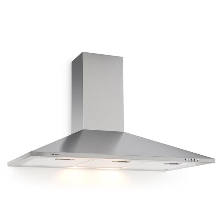 TR90WS Dunstabzugshaube Ablufthaube LED-Licht Edelstahl 90 cm 340 m³/h 90