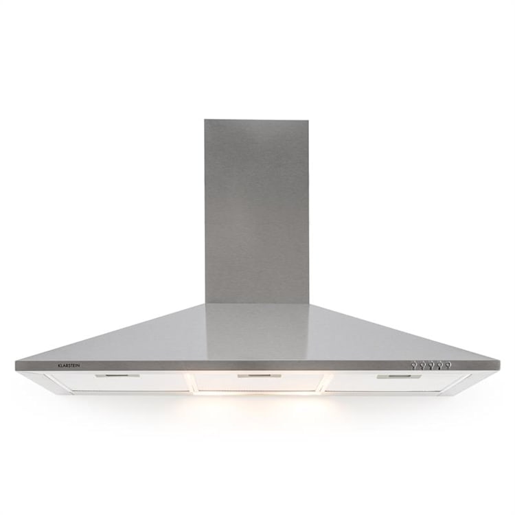 TR90WS Dunstabzugshaube Ablufthaube LED-Licht Edelstahl 90 cm 340 m³/h 90