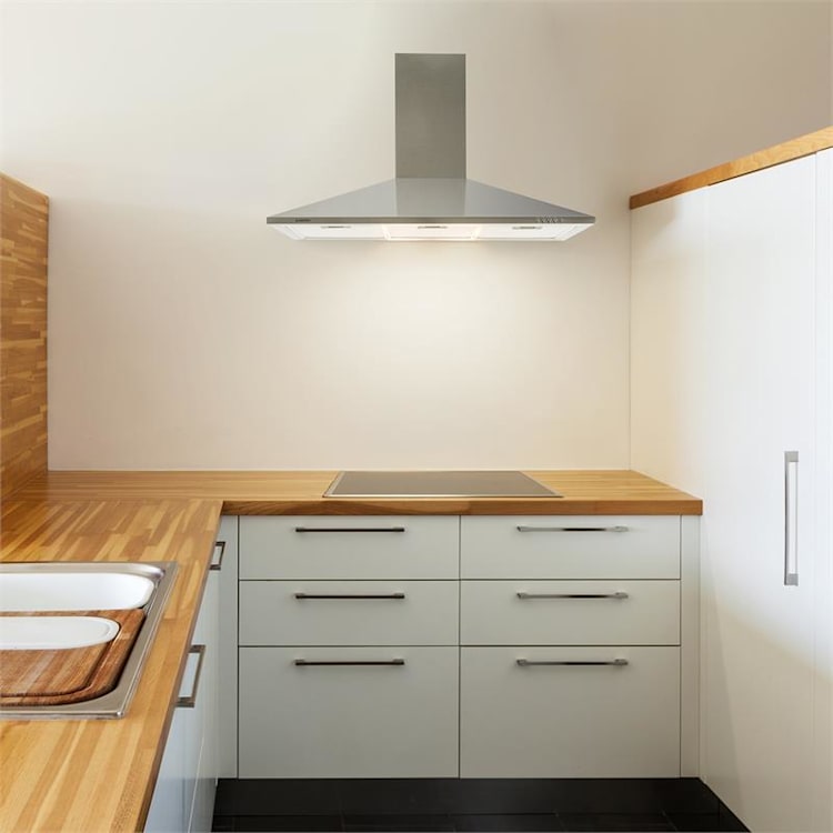TR90WS Dunstabzugshaube Ablufthaube LED-Licht Edelstahl 90 cm 340 m³/h 90