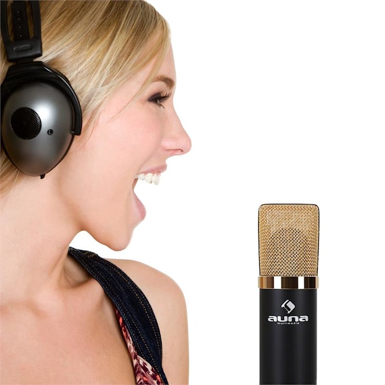 MIC-900BG USB microfono a condensatore nero/oro Oro antico metallizzato | Oro