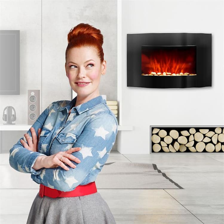 Lausanne Electric Fireplace Power: 1000 - 2000W LED Remote Control Black