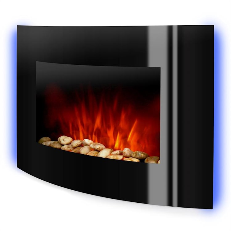 Lausanne Electric Fireplace Power: 1000 - 2000W LED Remote Control Black