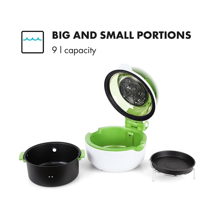 Klarstein VitAir Fryer friteuză 1400 W 9 litri verde Verde