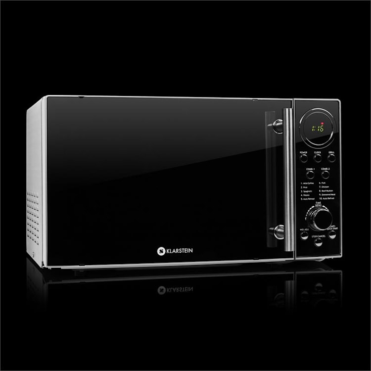 Luminance Prime Mikrowelle mit Grill 700W 20 Liter Edelstahl Ohne Halterung | 20 Ltr