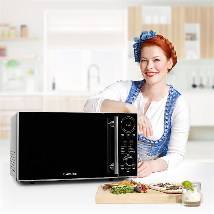 Luminance Prime Mikrowelle mit Grill 700W 20 Liter Edelstahl Ohne Halterung | 20 Ltr