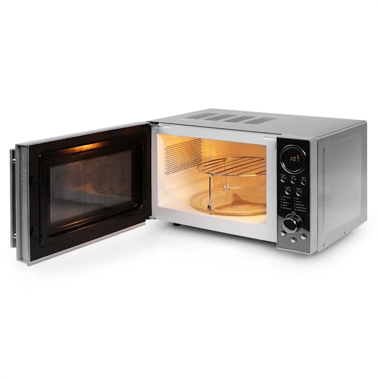 Luminance Prime Mikrowelle mit Grill 700W 20 Liter Edelstahl Ohne Halterung | 20 Ltr