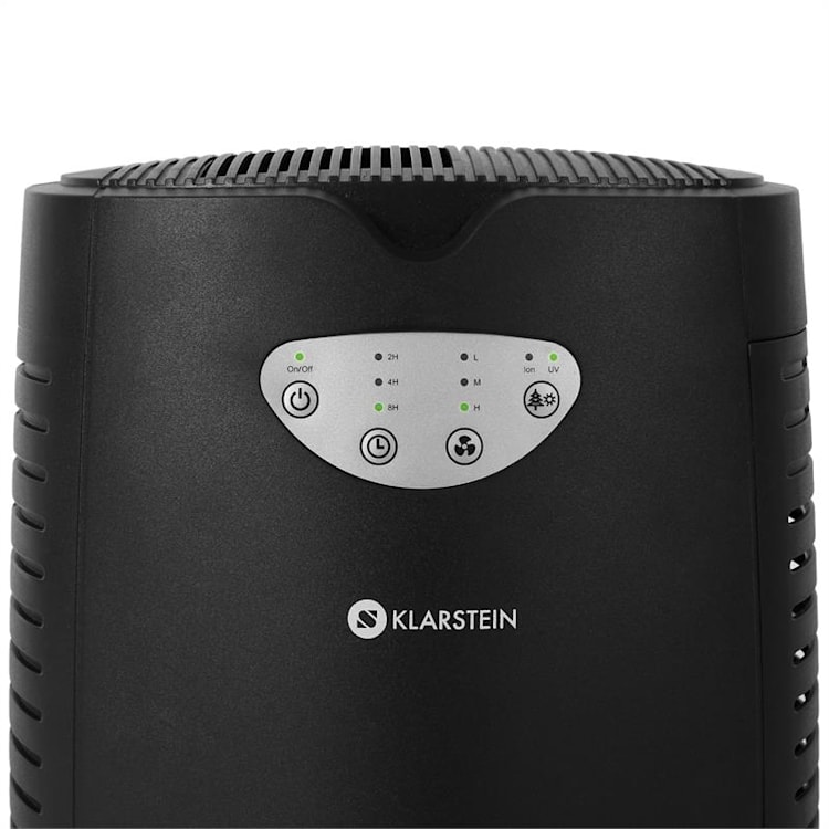 Vita Pure Noir Luftreiniger Aktivkohlefilter HEPA-Filter Ionisator UV 35 W Schwarz