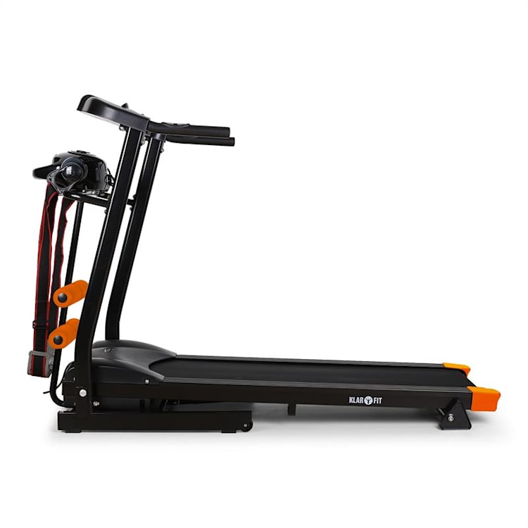 Treado masaj avansabanda de alergat Heart Rate Monitor centura stai-up bench negru-portocaliu