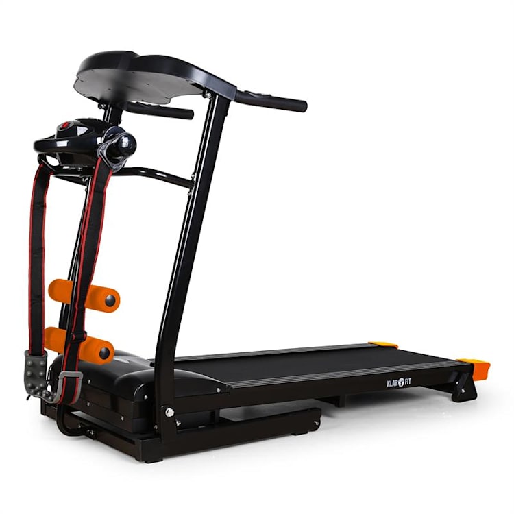 Treado masaj avansabanda de alergat Heart Rate Monitor centura stai-up bench negru-portocaliu