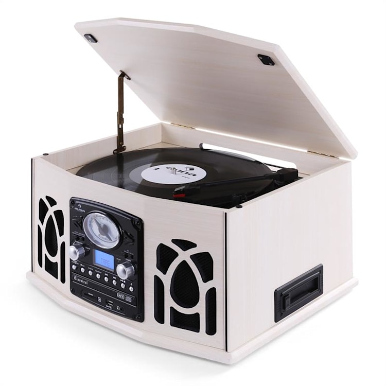 NR-620, stereo zariadenie, gramofón, krémové, MP3 Krémová