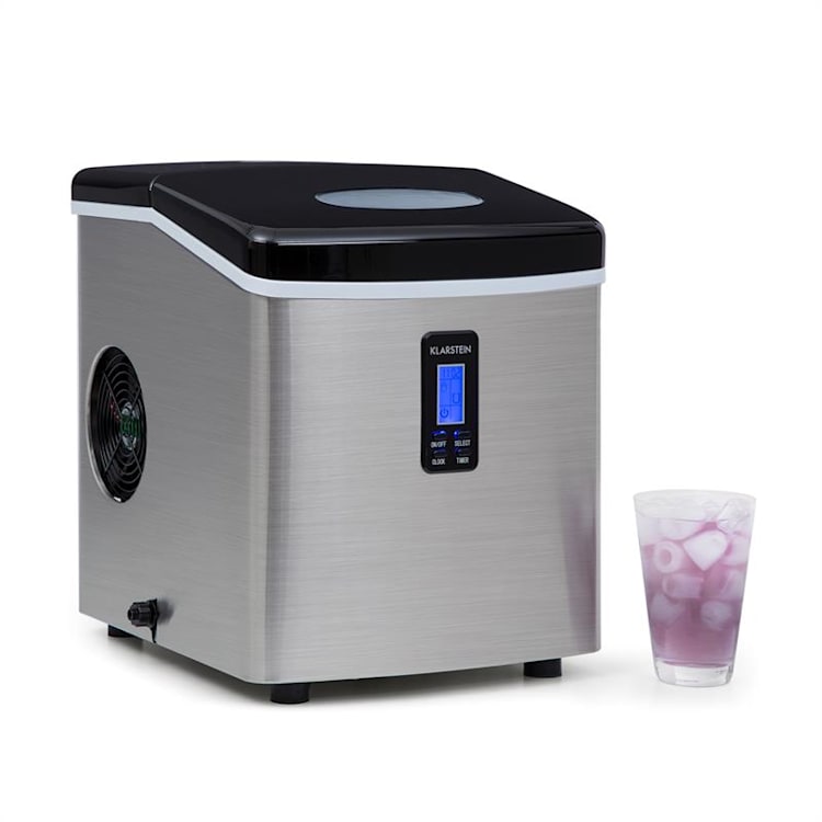 Mr. Black-Frost Eismaschine 150W Edelstahl schwarz 15kg Schwarz