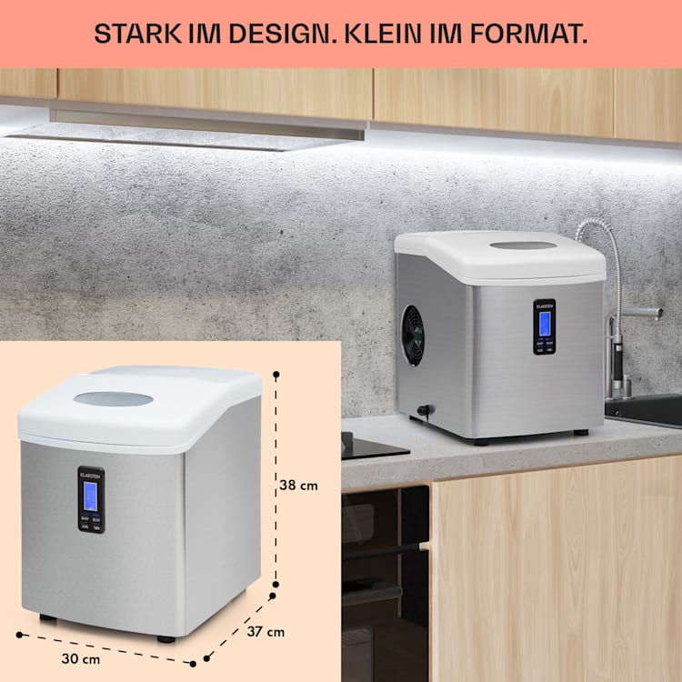 Mr. Silver-Frost Eismaschine 150W Edelstahl weiß 15kg Weiß
