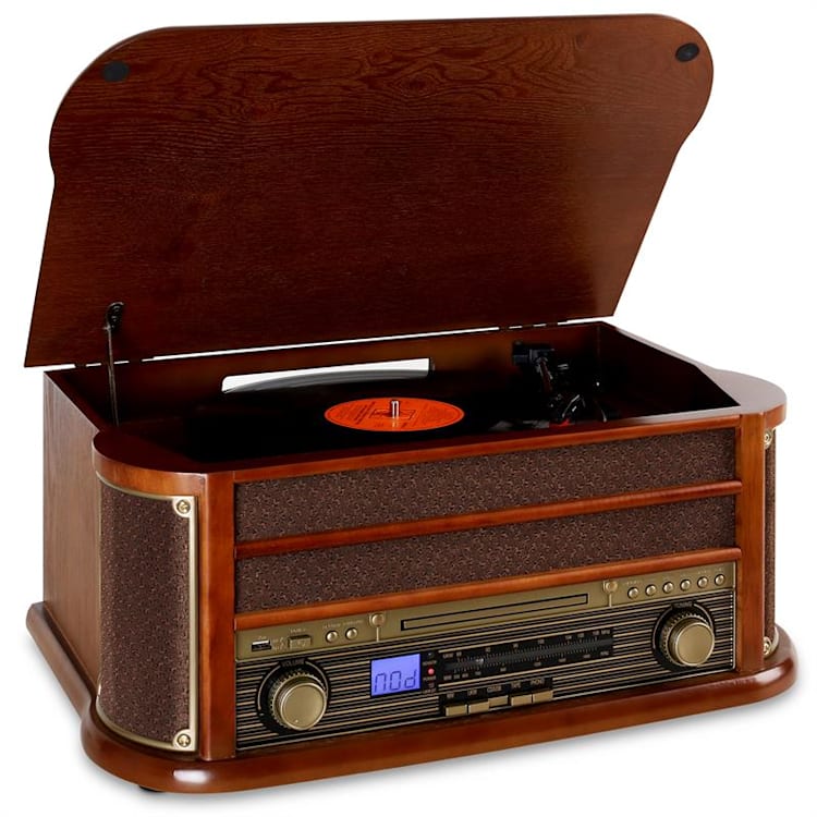 Belle Epoque 1908, retro stereo zariadenie, bluetooth CD-Player / Bluetooth | Hnedá