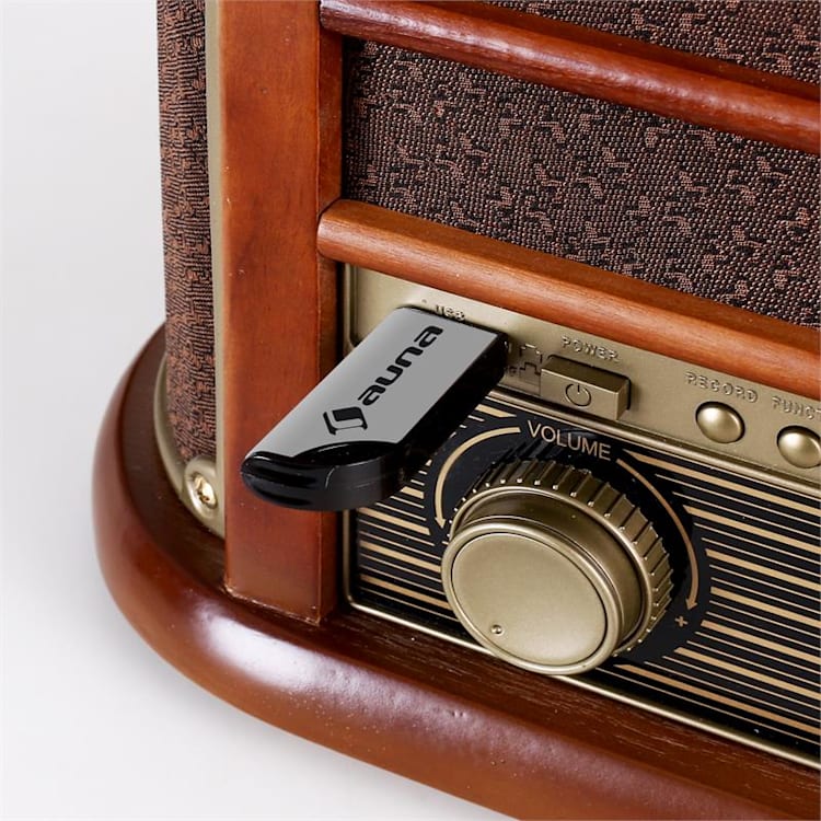 Belle Epoque 1908, retro stereo zariadenie, bluetooth CD-Player / Bluetooth | Hnedá