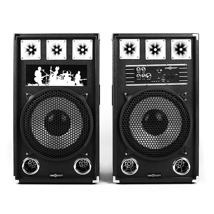 BSX-12A PA luidsprekers USB microSD AUX MIC 800W zwart 30 cm (12")