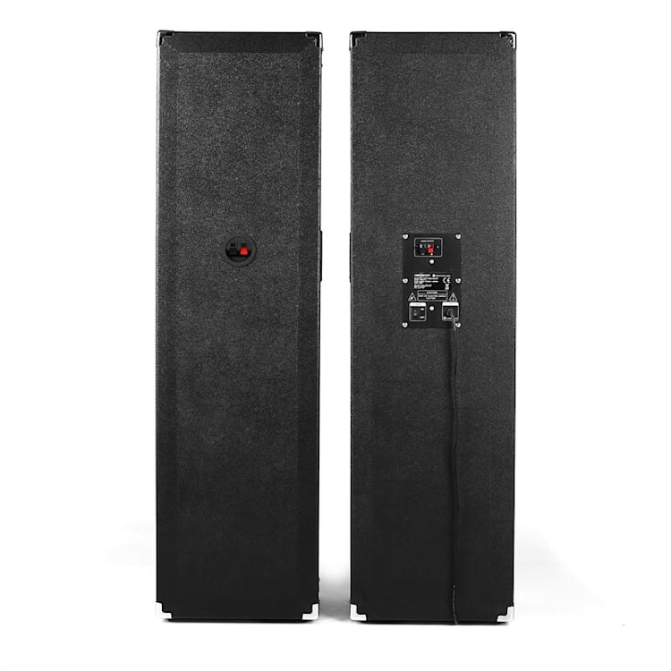 BSX-238A PA luidsprekers USB microSD AUX MIC 1400W zwart 2x 30 cm (12")