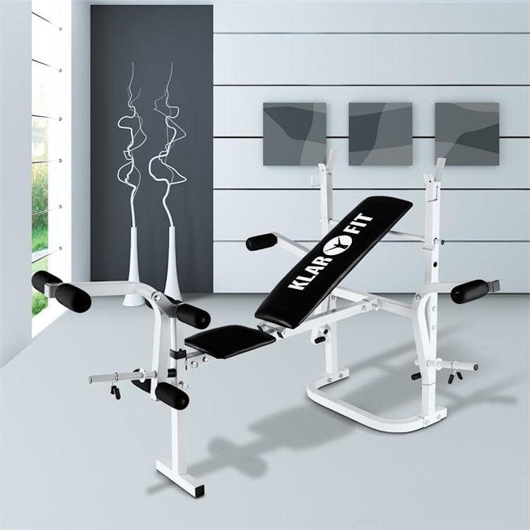 HB3BC-W Trainingsbank Armcurler Beencurler Halterrek wit