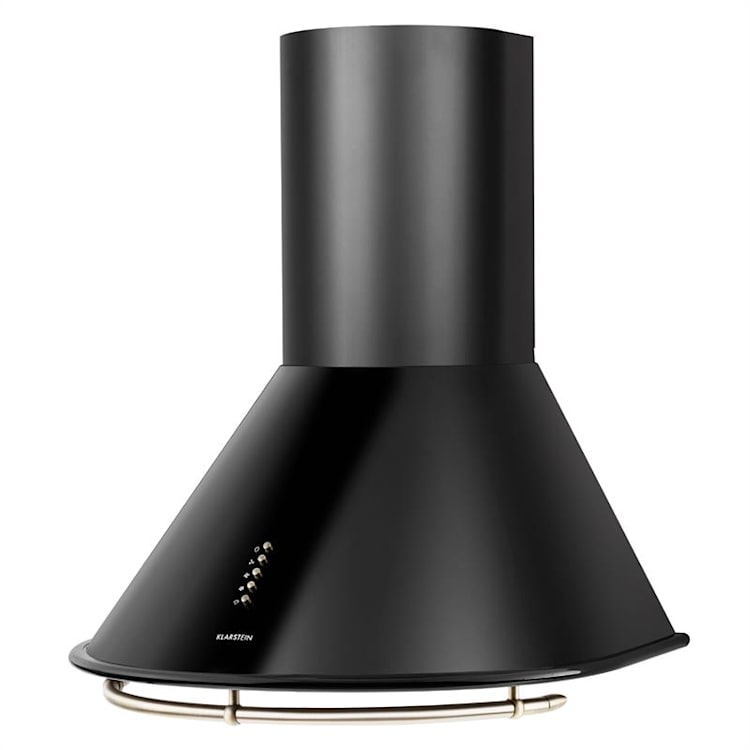 Hotte rétro Lumio Primo 60 cm 490 m³/h Lampes LED Noir Mat