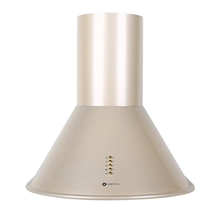 Hotte rétro Lumio Primo 60 cm 490 m³/h Lampes LED Champagne