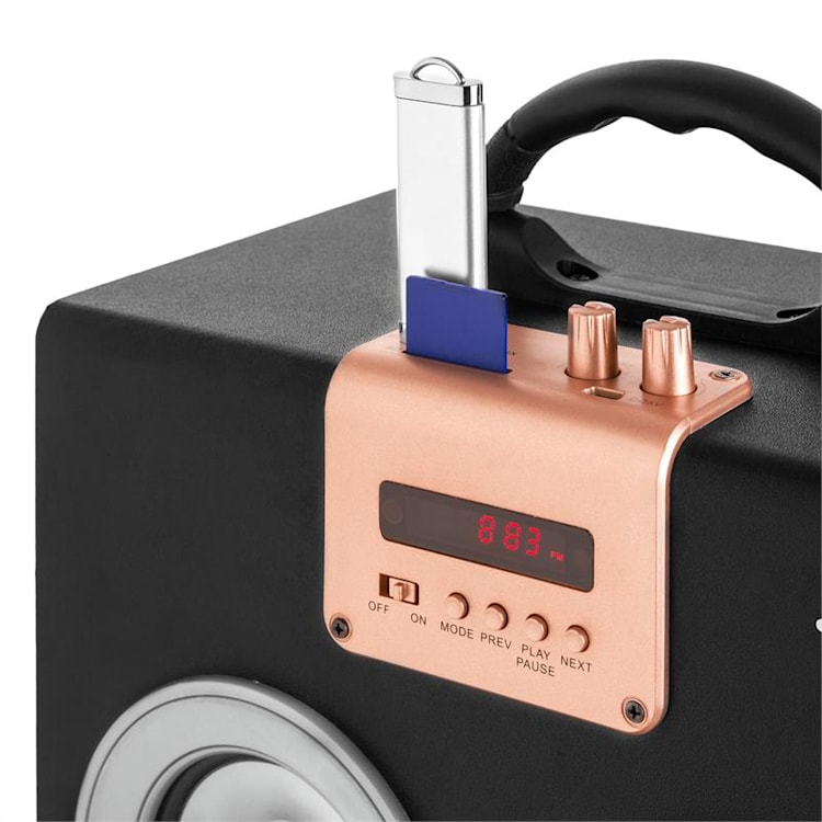 Central Park 2.1 Altavoz con Bluetooth USB SD móvil Plata