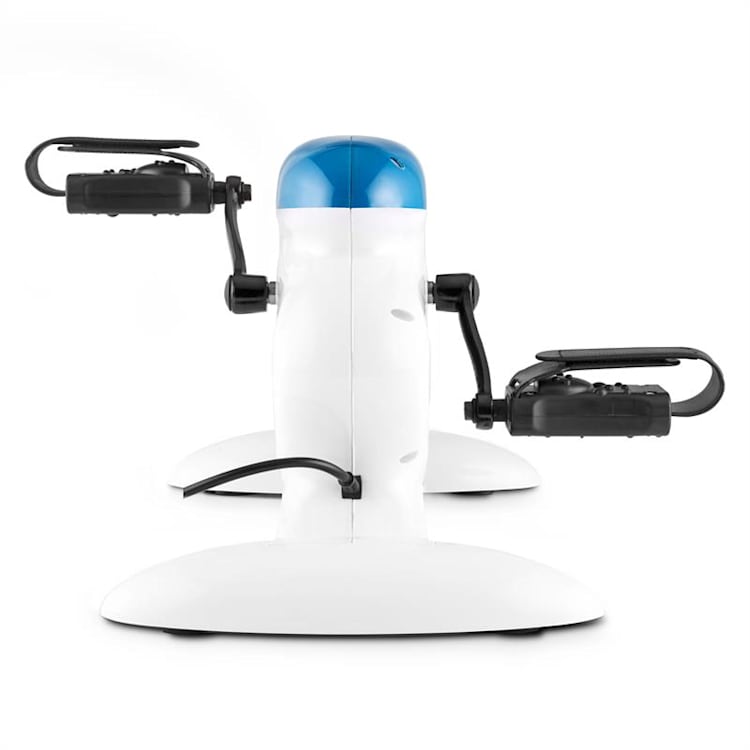 Cycloony MiniBike Bewegungstrainer Motor 120kg Fernbedienung weiß/blau Weiß