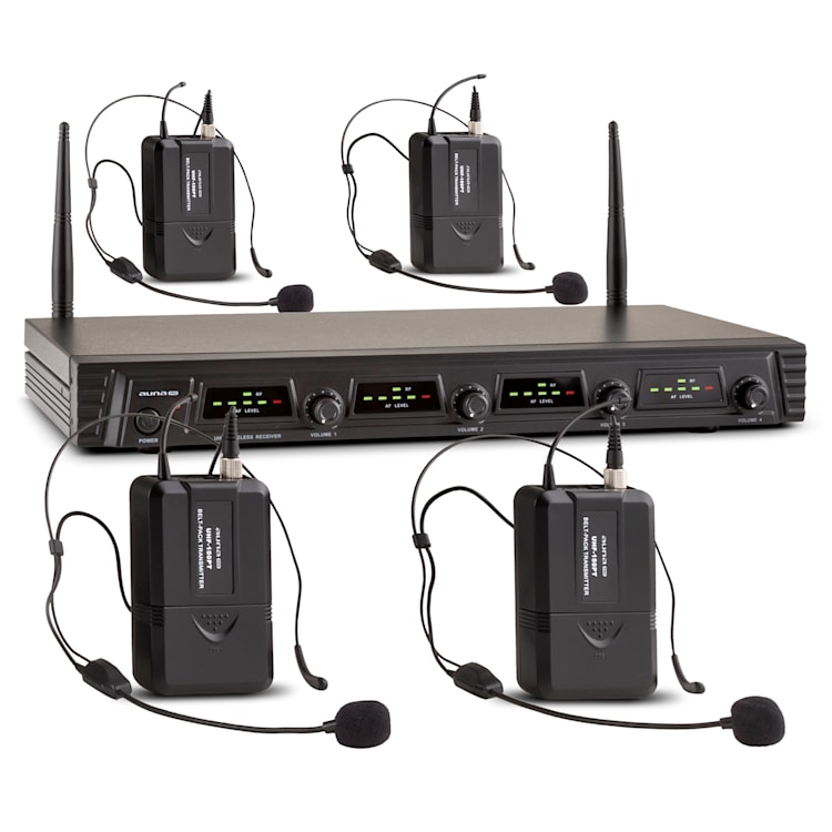 Duett Quartett Fix V3 Set Radiomicrofono UHF 4 Canali