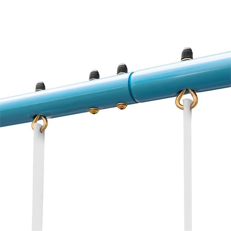 Olav Double balançoire de jardin enfant vis à vis -bleue Bleu Ciel