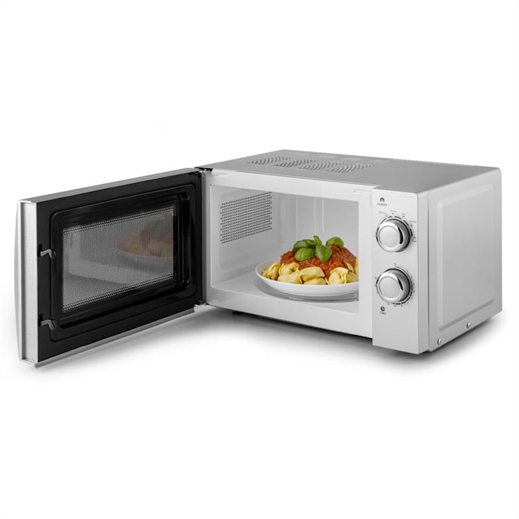 myWave, микровълнова фурна, 20 л, 700 W, таймер, сребърна Сребърен