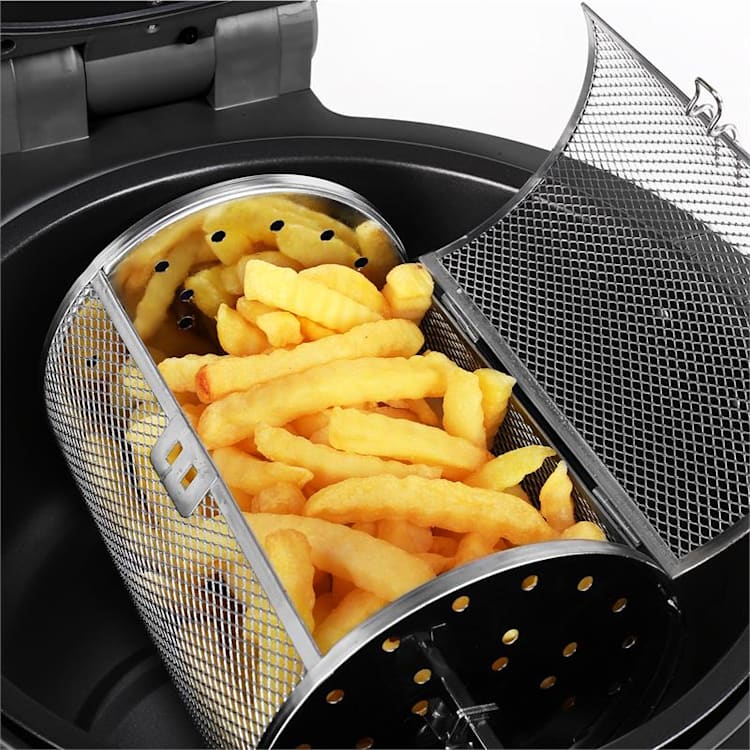 VitAir Heißluftfritteuse 1400W Grillen Backen 9 Liter rot Rot