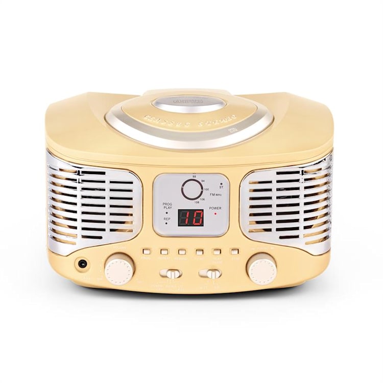 RCD320 Lecteur CD rétro FM AUX -crème Crème