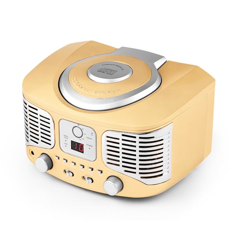 RCD320 Lecteur CD rétro FM AUX -crème Crème