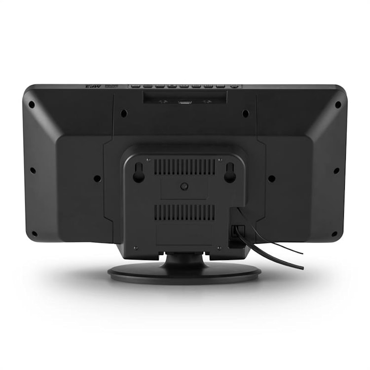 V-13, crni stereosustav s CD MP3 USB radiom i budilicom, montaža na zid CD-Player | Crna