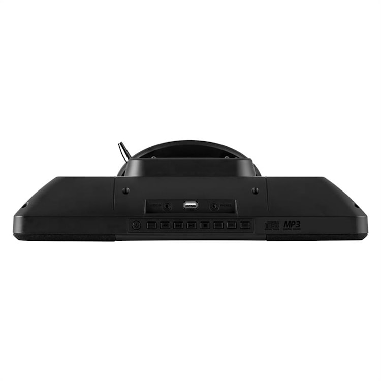V-13, crni stereosustav s CD MP3 USB radiom i budilicom, montaža na zid CD-Player | Crna
