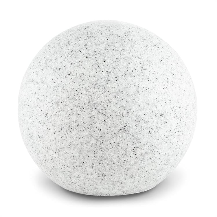 Shinestone M Kugelleuchte Außenleuchte Gartenlampe 30cm Steinoptik 30 cm | Grau