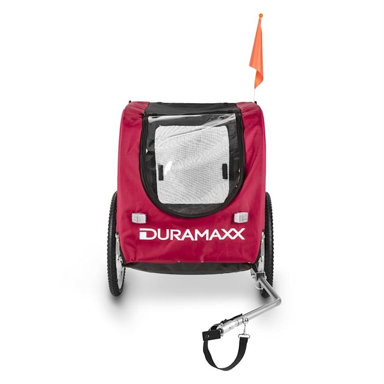 King Rex Rijwielaanhanger Hondenaanhanger 250 l 40 kg Stalen buizen Rood