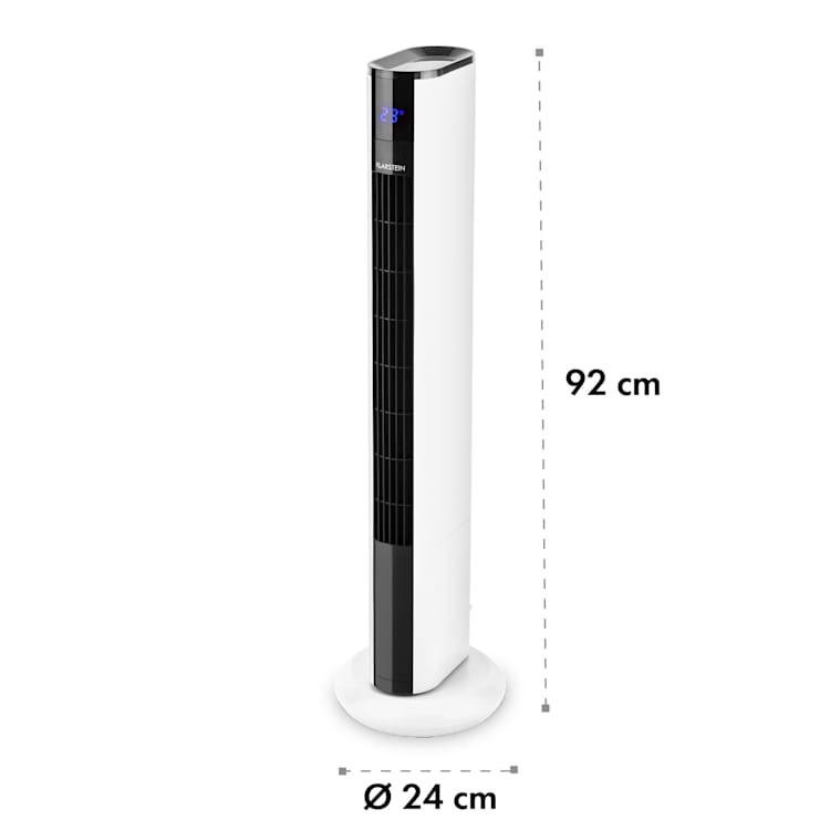 Skyscraper 3G torenventilator 48W luchtstroom 1.633 m³/h afstandsbediening Wit