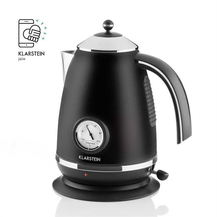 Aquavita Chalet Kettle Matte Black 1.7L 2200W Black