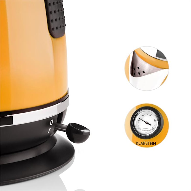 Aquavita Chalet Wasserkocher orange 1,7 Liter 2200W Orange