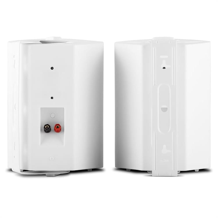 2-Weg-luidspreker-paar 120W max. montagebeugel wit