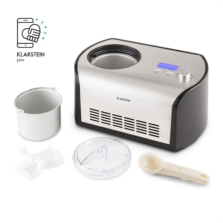 Snowberry & Choc Ice Cream Machine 1.2 litre stainless steel keep cool