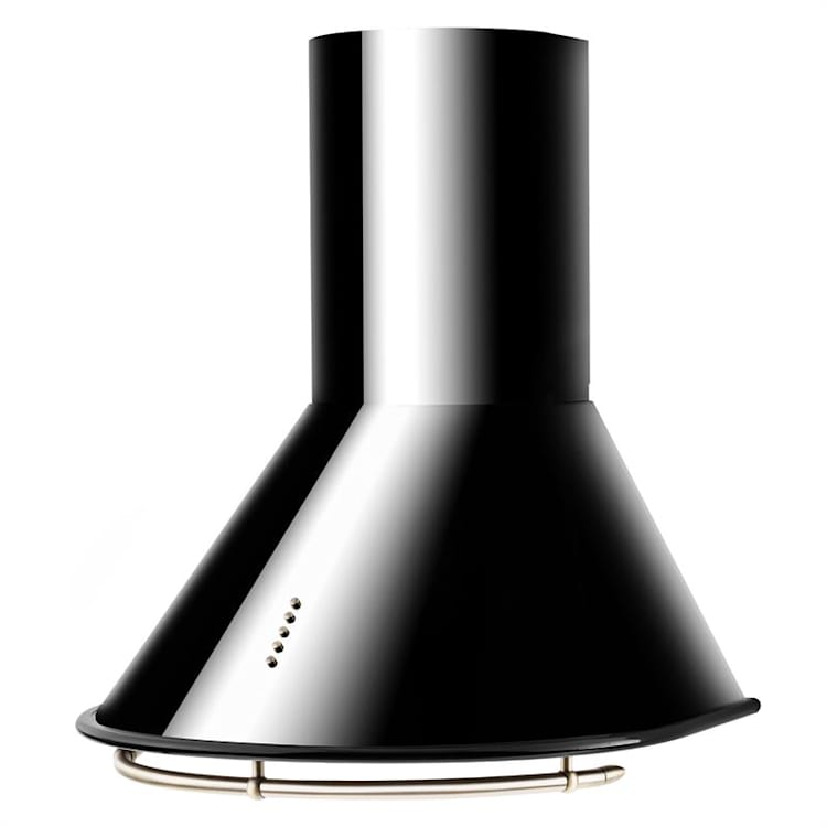 Klarstein Noir Prima, černý, 60 cm, 430 m3/h, retro komínový odsavač par, nerez Černá