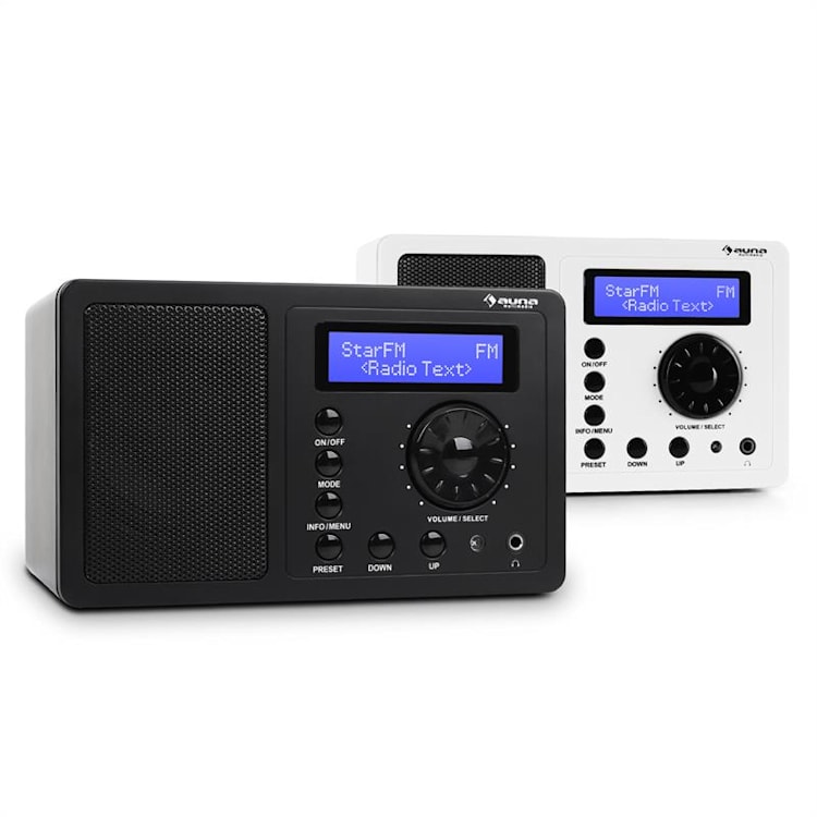 DR-130 BT, bílé, digitální rádio, bluetooth, DAB +, FM