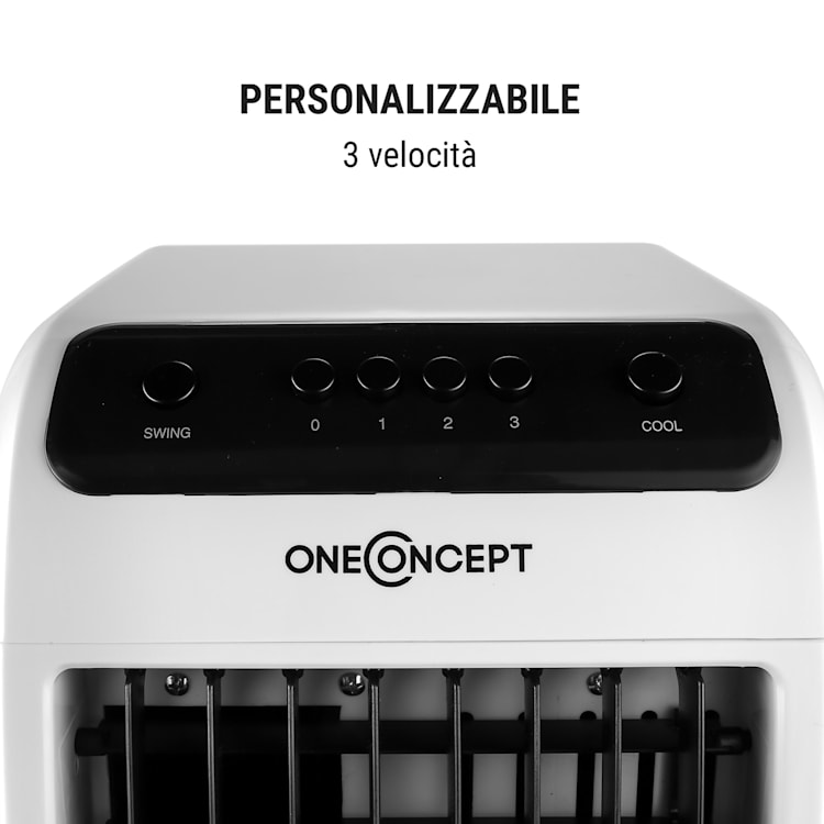 Carribean Blue raffrescatore evaporativo umidificatore ventilatore 400m³/h nero Nero