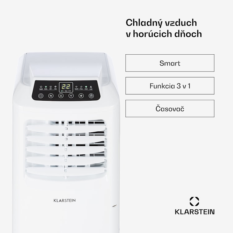 Pure Blizzard 3 2G, mobilná klimatizácia 3 v 1, ventilátor, odvlhčovač vzduchu, 7 000 BTU/808 W, biela 7.000 BTU | Nie | Biela