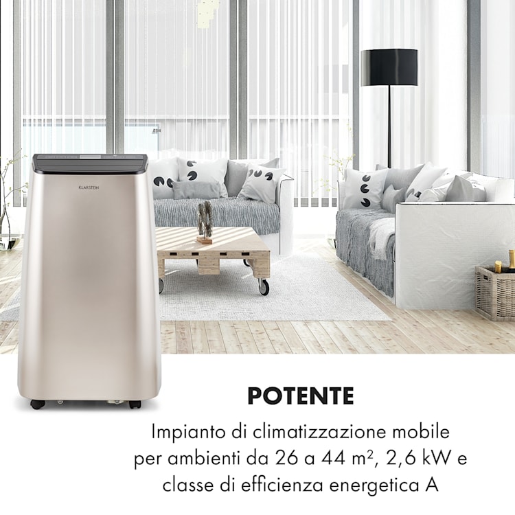 Metrobreeze 9 Paris A climatizzatore 3 in 1, 9.000 BTU/2,6 kW, CEE A Classe energetica A
