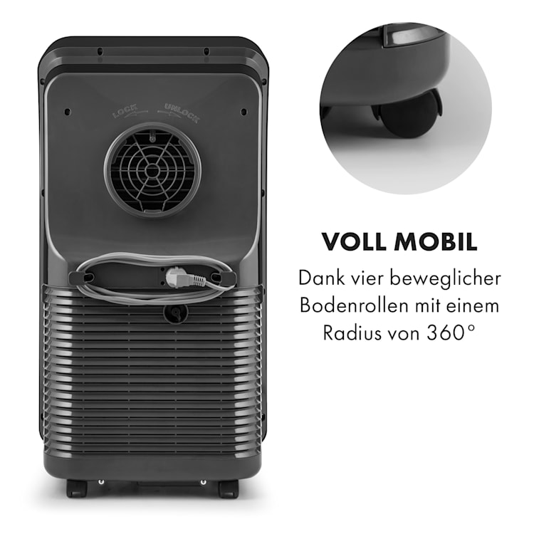 Metrobreeze 9 New York City mobile Klimaanlage 3-in-1 9.000 BTU | Schwarz