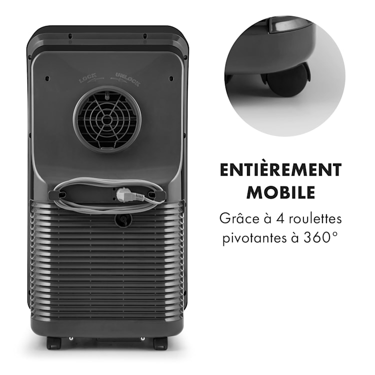 Climatiseur mobile 3 en 1 Metrobreeze 9 New York City 9.000 BTU | Noir