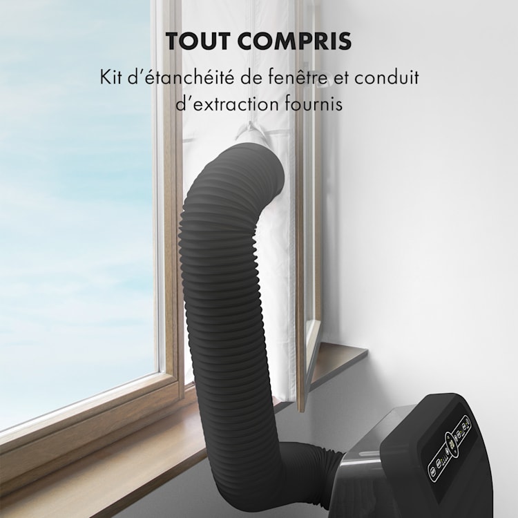 Climatiseur mobile 3 en 1 Metrobreeze 9 New York City 9.000 BTU | Noir